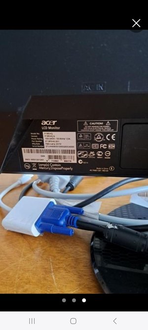 Photo of free Acer 18.5" vga screen (Parkwall BS30)