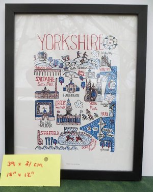 Photo of free YORKSHIRE PICTURE FRAMED 39 x 31cm NEW FRAME (GU16)