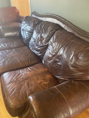 Photo of free Leather couch and love seat (Bradford by golf course)