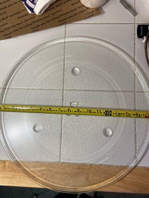 Photo of free 16-1/2” wide microwave plate (10011 (17th & 9th))