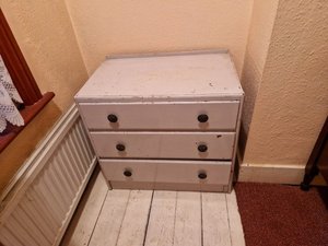Photo of free 3 drawer wooden chest (Upper Walthamstow E18)