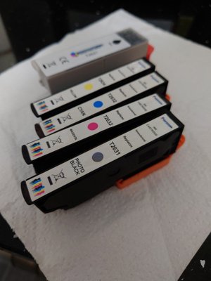 Photo of free Epson 26XL compatible ink cartridges (part used) (Clerwood EH12)