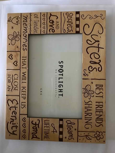 Photo of free “Sisters” wooden picture frame (Echo Park (Sunset/Beaudry)) #1