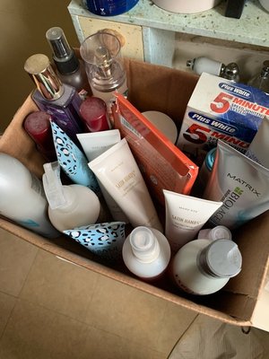Photo of free Box of hair and bath/body products (Kecoughtan & LaSalle)