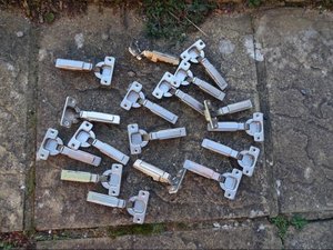 Photo of free 17 cupboard door hinges from an old kitchen BLUM (Tolworth KT5)