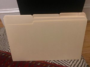 Photo of free extra-long manila files (Brightwood Park/Petworth DC)