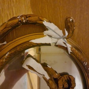 Photo of free Mirror Ornate Frame is broken (Combe Pafford TQ1)