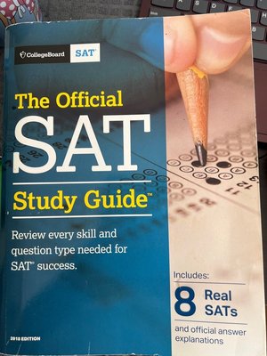 Photo of free SAT practice book (Rogers park Chicago)