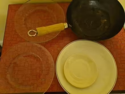 Photo of free Old wok and 3 dining plates (stroud green N4) #2