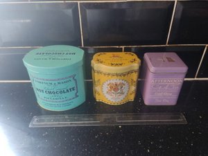 Photo of free 3 small tea tins (Stannington S6)