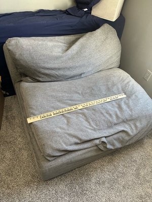 Photo of free Low chair/dog bed, well kept (Avon st, Charlottesville)