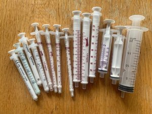 Photo of free Plastic Vet Meds Syringes (Churchdown GL3)