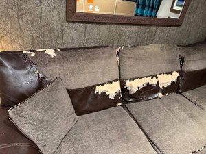 Photo of free Corner sofa bed and love seat (Marston Moretaine MK43)