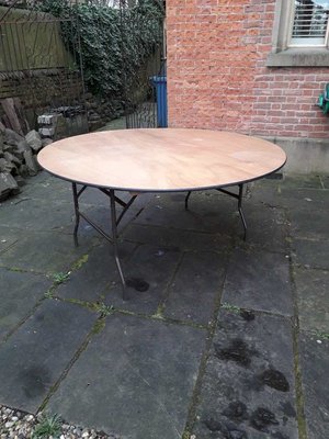 Photo of free Large round trestle table (Higher Broughton M7)