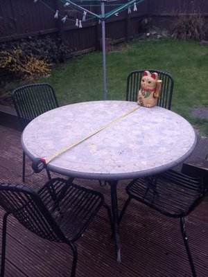 Photo of free Garden table and 4 seats (Llantwit Fardre CF38)