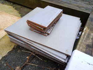 Photo of free 12 in Gray tiles, floor or wall (Stroud GL5)
