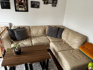 Photo of free Corner leather sofa (AL10)