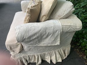 Photo of free Couch with Roll Out Bed (Riverside)