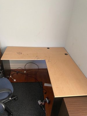 Photo of free L-shape Desk. 5'x5' (Great Valu, Crozet)