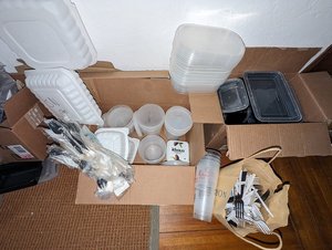 Photo of free Takeout containers and utensils (Hayward/Castro Valley)