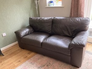 Photo of free Next leather sofa (Neat Enstone OX7)