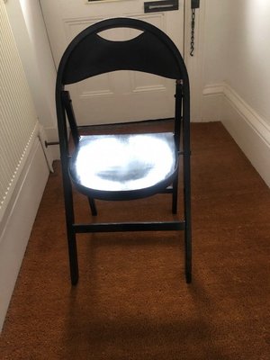 Photo of free Black foldaway chair (Lexden CO3)