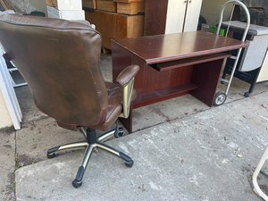 Photo of free Wood desk and chair (Palos verdes estates)