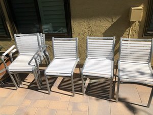 Photo of free 6 outdoor chairs (La jolla)