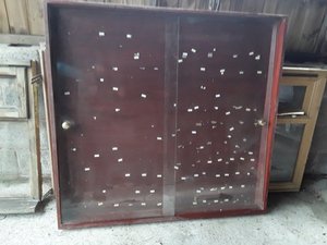 Photo of free Glass fronted collector's display cabinet (White Grit SY5)
