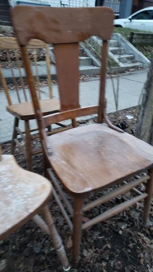 Photo of free Wooden chairs (Greenwood station)
