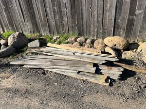 Photo of free Old rotting wood fence boards (Roseway)