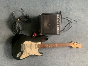 Photo of free Electric guitar & amp (Stafford ST17)