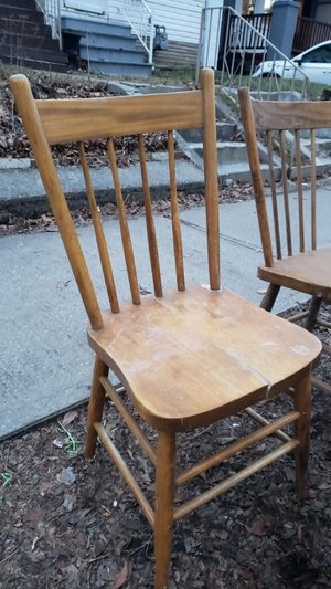 Photo of free Wooden chairs (Greenwood station)