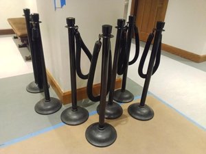 Photo of free Stanchions with velvet ropes (20003)