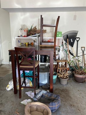 Photo of free High top + 2 Chairs (Asheville South)