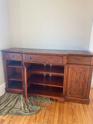 Photo of free Large wood hutch/entertainment cent (Bronxville)