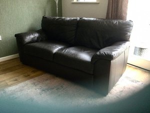Photo of free Next leather sofa (Neat Enstone OX7)