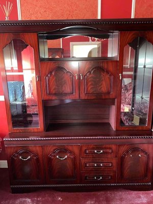 Photo of free Mahogany and glass display cabinets (Morecambe LA4)