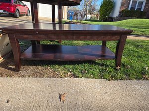 Photo of free Table, coffee table and twin bed (Manchester, MO)