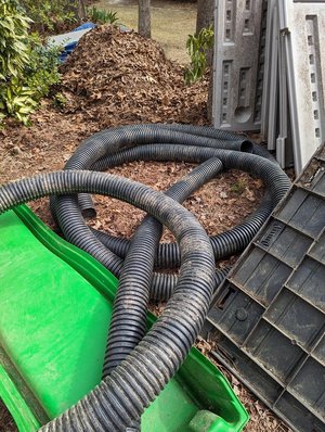 Photo of free 4" landscape pipe (West side of Cary)