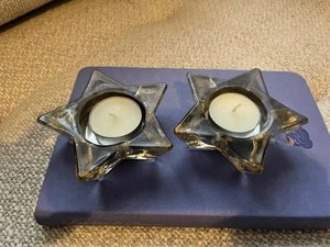 Photo of free Star glass tea light candle holders (North Kelvinside G20)