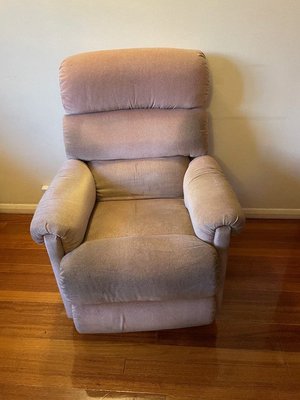 Photo of free Lazboy pink velvet manual recliner armchair (Hurst Green RH8)