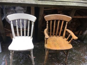 Photo of free two kitchen chairs (Greystones S11)