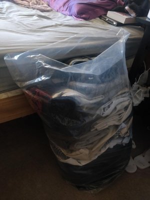 Photo of free Large Sack Clothes for a Small Man (Mill Hill NW7)