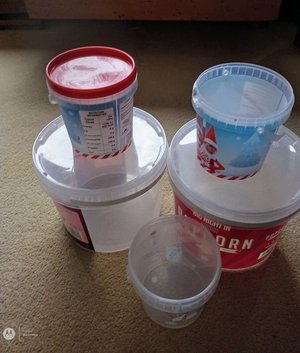 Photo of free 5 sturdy containers (Haywards Heath RH16)