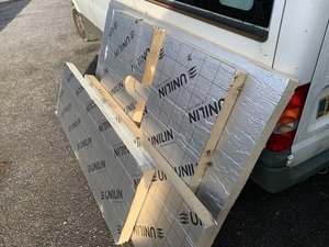 Photo of free 2 sheets of 3” insulation board (BN1)