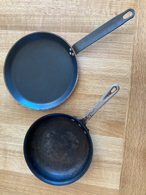 Photo of free 2 small frying pans (Symondsbury DT6)