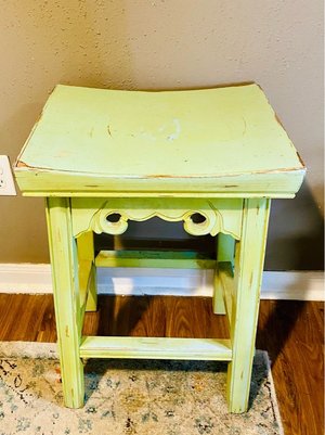 Photo of free Green small wood Table (Meyerland)