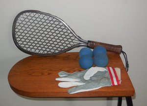 Photo of free Racquetball racquet, 4 balls, glove (Mount Washington)