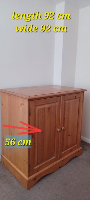 Photo of free Pine computer desk/cupboard (Wickford)